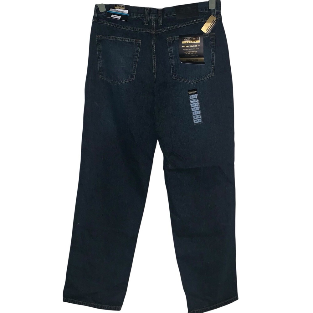 Axist Men's‎ Blue Jeans 36 x 32 Relaxed Fit Premium Vintage Denim Baggy NWT